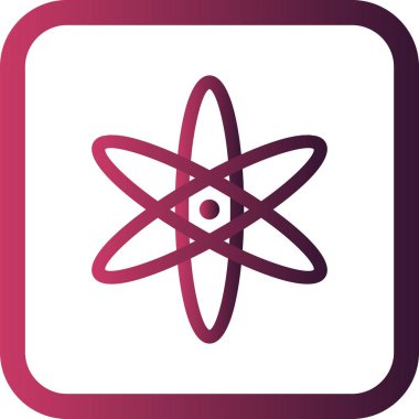 İllüstrasyon atom simgesi