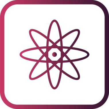 İllüstrasyon atom simgesi