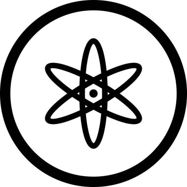İllüstrasyon atom simgesi