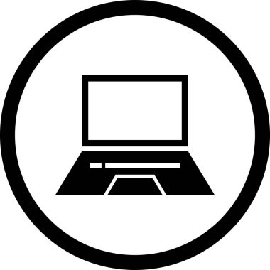 İllüstrasyon laptop simgesi