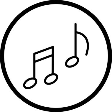 İllüstrasyon müzik simgesi
