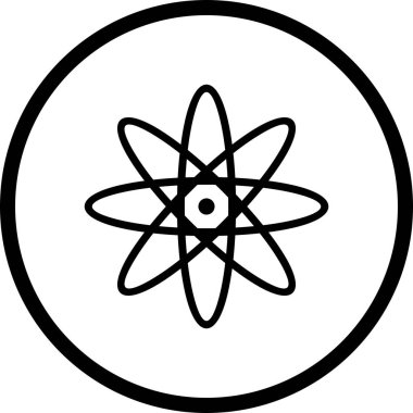 İllüstrasyon atom simgesi