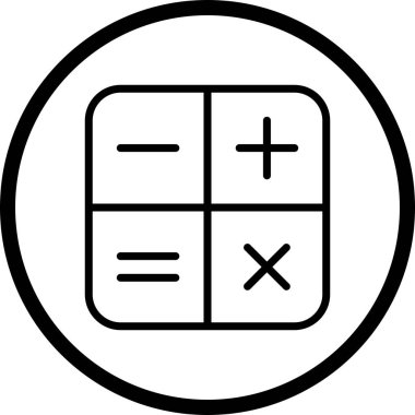 İllüstrasyon Hesap Makinesi Simgesi