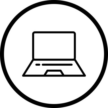 İllüstrasyon laptop simgesi