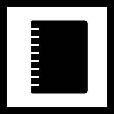 İllüstrasyon spiral Notebook simgesi