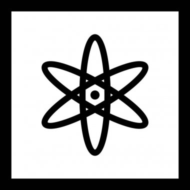 İllüstrasyon atom simgesi