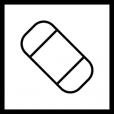 İllüstrasyon silgi simgesi