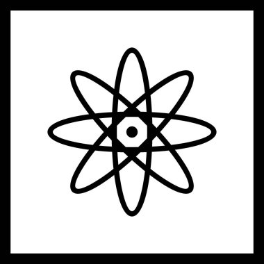 İllüstrasyon atom simgesi