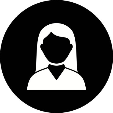 İllüstrasyon kadın öğrenci simgesi