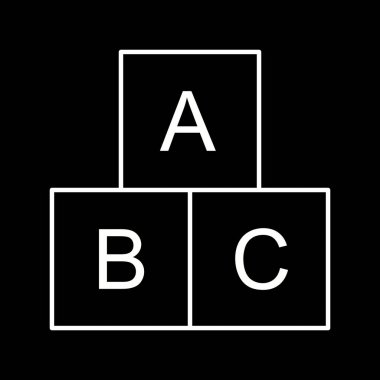 Illustration ABC Cubes simgesi
