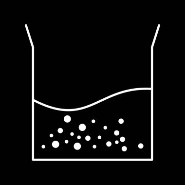 Illustration Beaker yarım dolgu simgesi