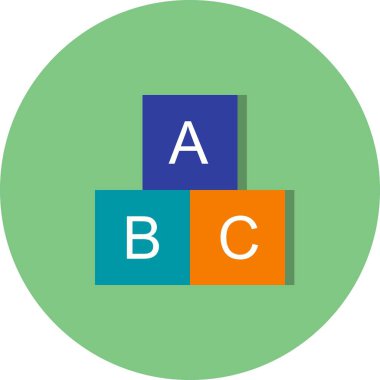 Illustration ABC Cubes simgesi