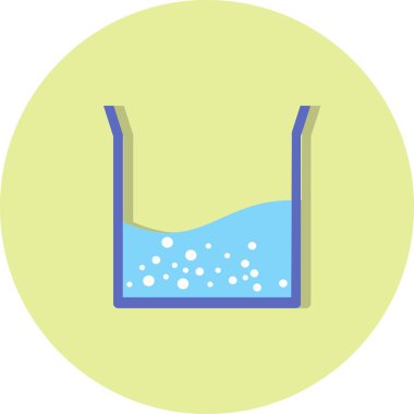 Illustration Beaker yarım dolgu simgesi