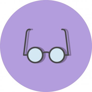 Illustration deneysel gözlük simgesi