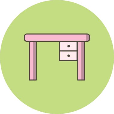 İllüstrasyon çalışma tablosu vektör simgesi