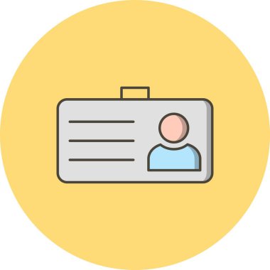 İllüstrasyon öğrenci kartı simgesi