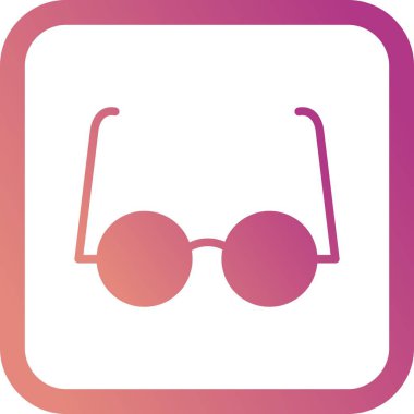 Illustration deneysel gözlük simgesi