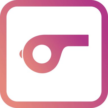 İllüstrasyon düdük simgesi 