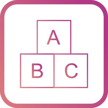 Illustration ABC Cubes simgesi