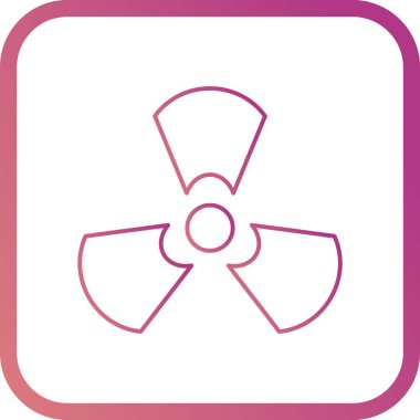 İllüstrasyon radyasyon simgesi