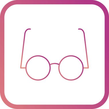 Illustration deneysel gözlük simgesi