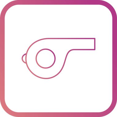 İllüstrasyon düdük simgesi 