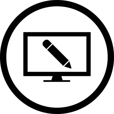 Illustration online eğitim simgesi