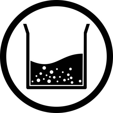 Illustration Beaker yarım dolgu simgesi