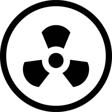 İllüstrasyon radyasyon simgesi