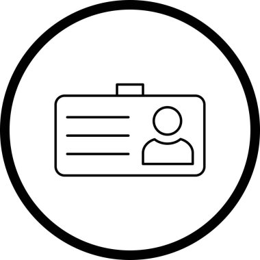 İllüstrasyon öğrenci kartı simgesi