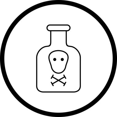 İllüstrasyon kimyasalları simgesi