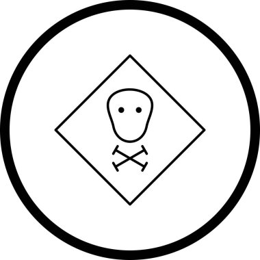 İllüstrasyon zehirli simge