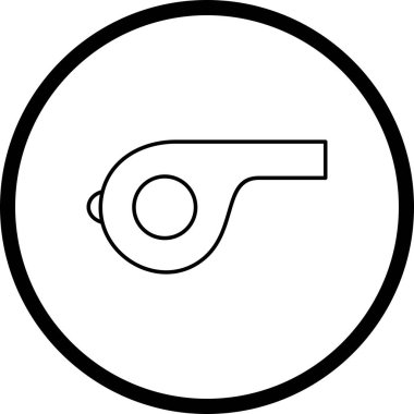 İllüstrasyon düdük simgesi 