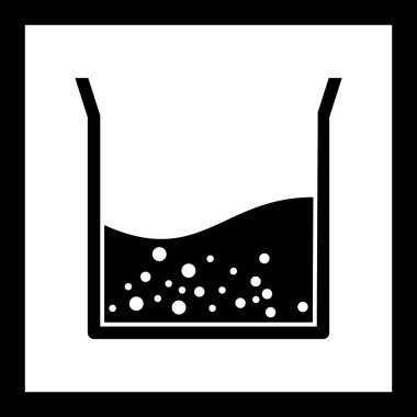 Illustration Beaker yarım dolgu simgesi
