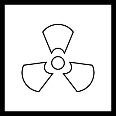 İllüstrasyon radyasyon simgesi