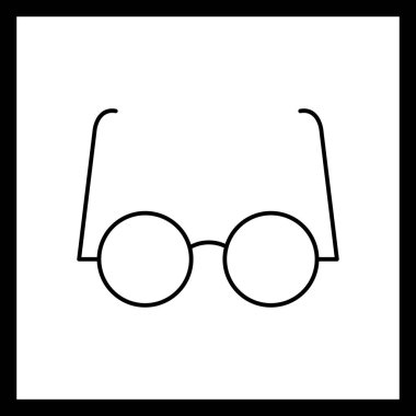 Illustration deneysel gözlük simgesi