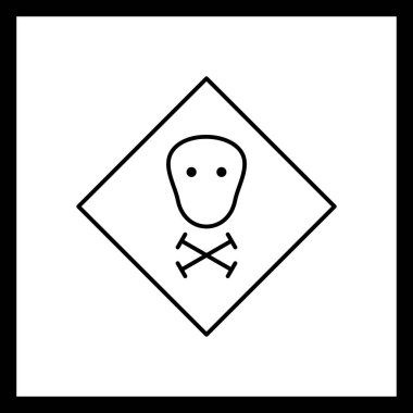 İllüstrasyon zehirli simge