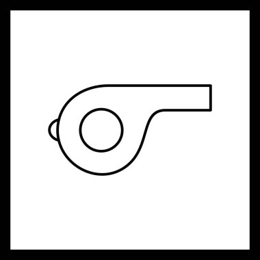 İllüstrasyon düdük simgesi 