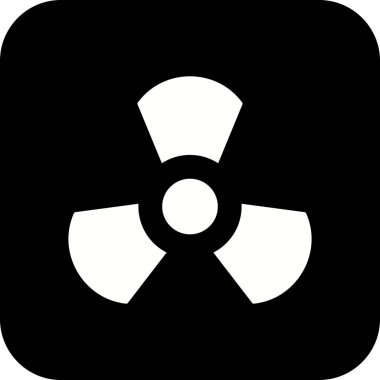 İllüstrasyon radyasyon simgesi