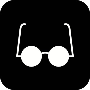 Illustration deneysel gözlük simgesi