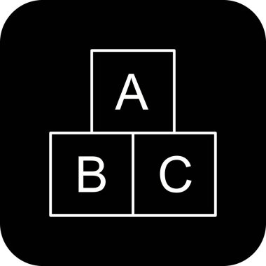 Illustration ABC Cubes simgesi