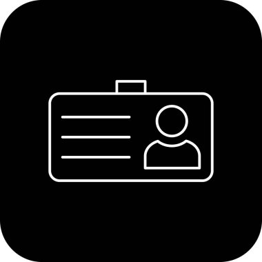 İllüstrasyon öğrenci kartı simgesi