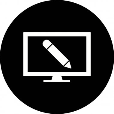 Illustration online eğitim simgesi