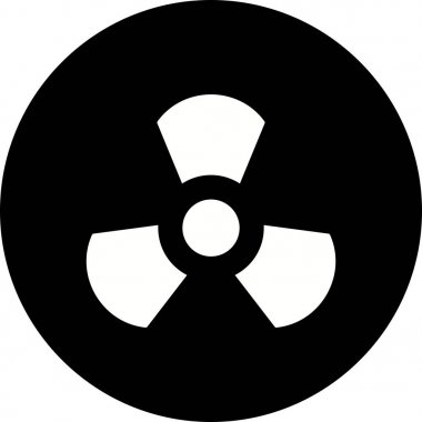 İllüstrasyon radyasyon simgesi