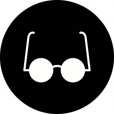 Illustration deneysel gözlük simgesi