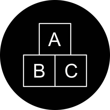 Illustration ABC Cubes simgesi