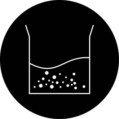 Illustration Beaker yarım dolgu simgesi