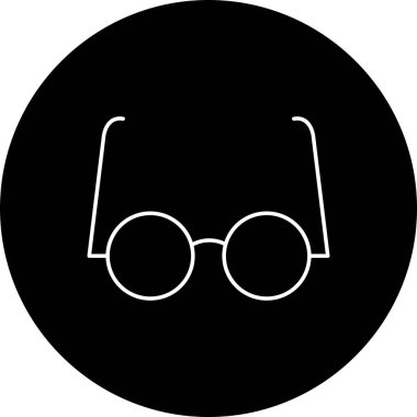 Illustration deneysel gözlük simgesi