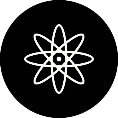 İllüstrasyon atom simgesi