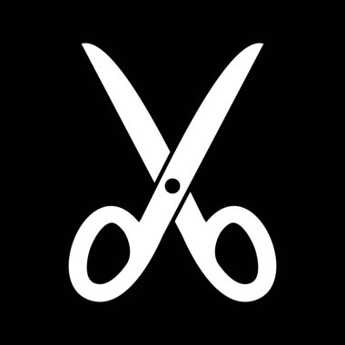 İllüstrasyon makas simgesi